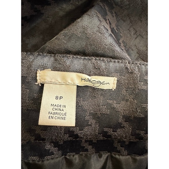 Holagen Skirt Womens 8 Petite Grey Houndstooth Pleated A-Line Ladies NEW - Picture 3 of 14